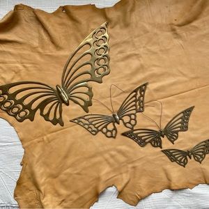 VNTG Brass Butterflies